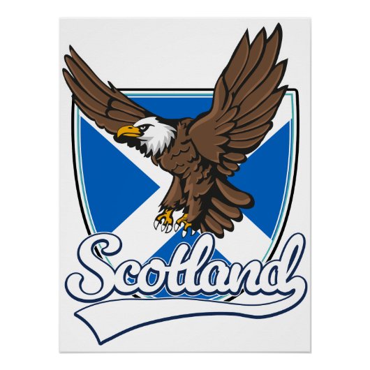 Schotland reislogo perfect poster (Voorkant)