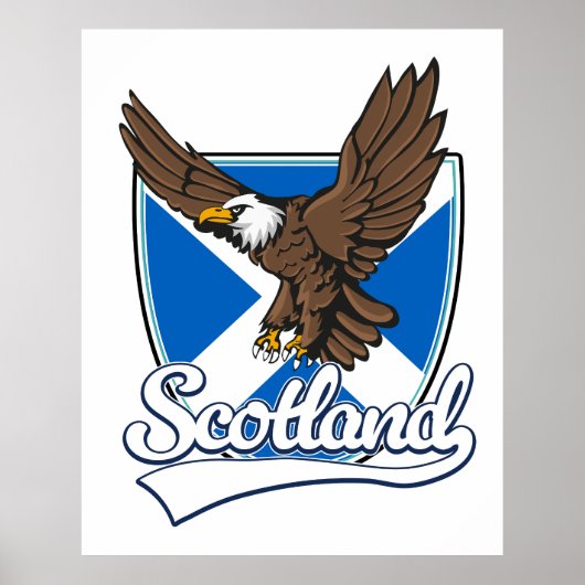 Schotland reislogo poster (Voorkant)
