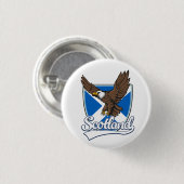 Schotland reislogo ronde button 3,2 cm (Voorkant /achterkant)