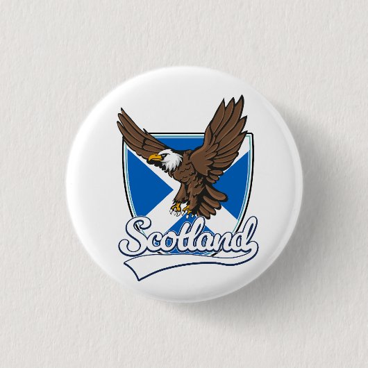 Schotland reislogo ronde button 3,2 cm (Voorkant)