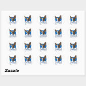 Schotland reislogo ronde sticker (Vel)