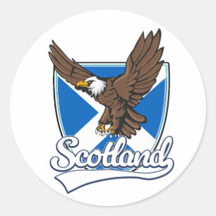 Schotland reislogo ronde sticker