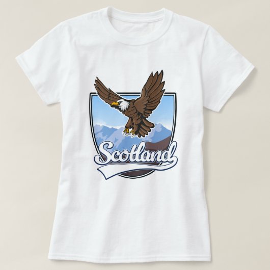 Schotland reislogo t-shirt (Design voorkant)