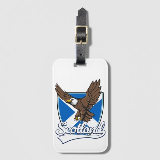 Schotland reizen logo bagagelabel (Voorkant (verticaal))