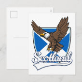 Schotland reizen logo feestdagenkaart (Voorkant / Achterkant)