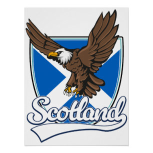Schotland reizen logo perfect poster