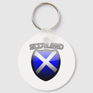 Schotland Retro Glas Sleutelhanger