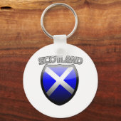 Schotland Retro Glas Sleutelhanger (Voorkant)