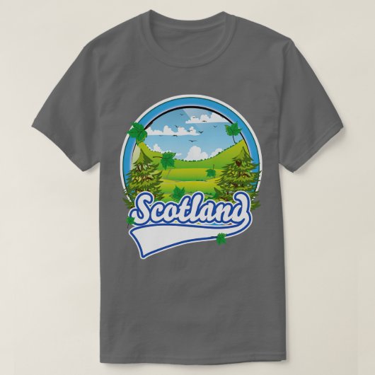 Schotland retro t-shirt (Design voorkant)
