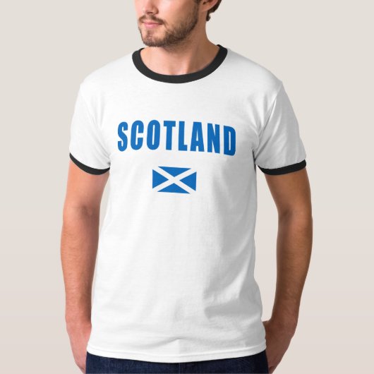 Schotland Ringer T-Shirt (Voorkant)