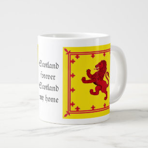 Schotland rode Rampant oude Lion vlag Grote Koffiekop