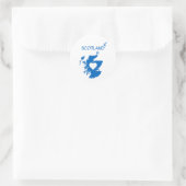 Schotland Ronde Sticker (Tas)