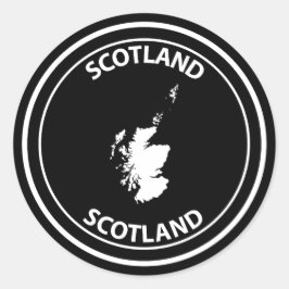 Schotland Ronde Sticker