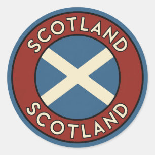 Schotland Ronde Sticker