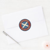 Schotland Ronde Sticker (Envelop)