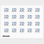 Schotland Ronde Sticker (Vel)