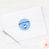 Schotland Ronde Sticker (Envelop)