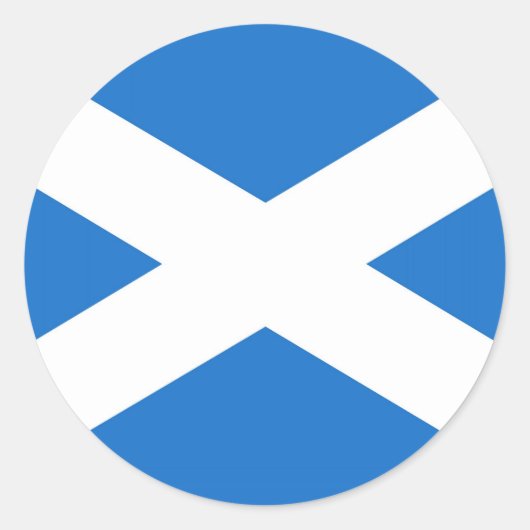 Schotland Ronde Sticker (Voorkant)