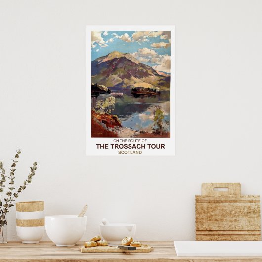 Schotland, rondreis Trossach Poster (Keuken)