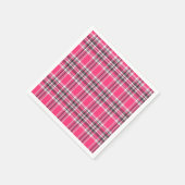 Schotland Roze en Black Tartan Pset Servet (Hoek)