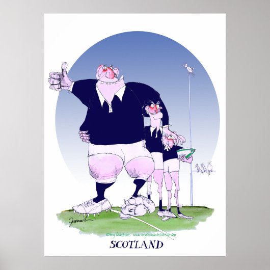 schotland rugby - chums , tony fernandes poster (Voorkant)