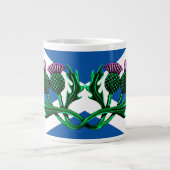 Schotland, Saint Andrews, Oude vlag, distel Grote Koffiekop (Voorkant)