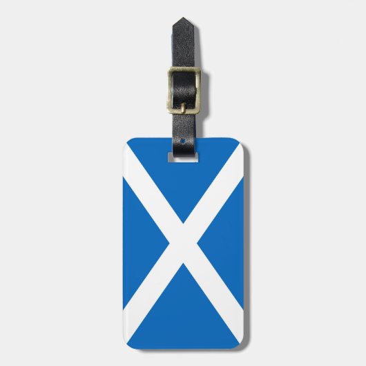 Schotland Saltire Bagagelabel (Voorkant verticaal)