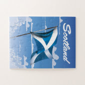 Schotland Saltire Legpuzzel (Horizontaal)