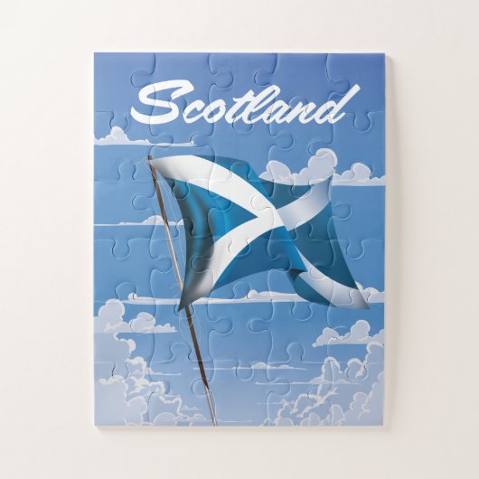 Schotland Saltire Legpuzzel (Verticaal)