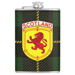 Schotland Schots-Rampant lion, badge/crest Heupfles