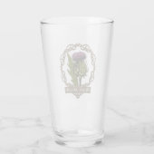 Schotland Schotse distel en Schotten Gaelic Toast Glas (Achterkant)