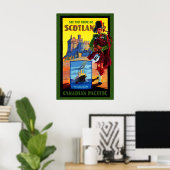 Schotland Schotse pijpspeler Keltisch Edinburgh Poster (Thuiskantoor)