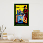Schotland Schotse pijpspeler Keltisch Edinburgh Poster (Keuken)