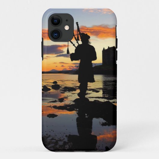 Schotland, Schotse tas pipper pijpen zonsondergang Case-Mate iPhone Case (Achterkant)