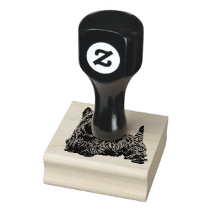 Schotland, Schotse Terrier, Zwarte hond, volhouder Rubberstempel