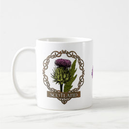 Schotland Schotse Thistle Celtic Knots Monogram Koffiemok