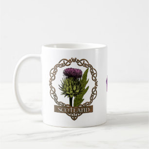 Schotland Schotse Thistle Celtic Knots Monogram Koffiemok