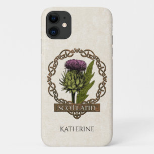 Schotland Schotse Thistle Celtic Knots Name Case-Mate iPhone Case