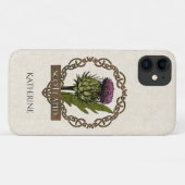 Schotland Schotse Thistle Celtic Knots Name Case-Mate iPhone Case (Achterkant (horizontaal))