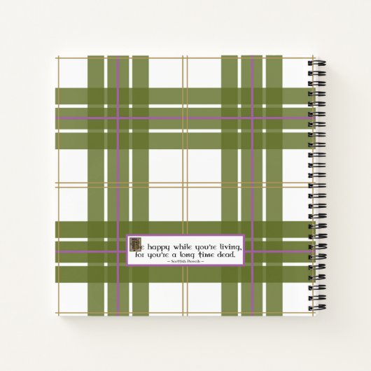 Schotland Schotse Thistle Celtic Knots Notitieboek (Achterkant)