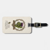 Schotland Schotse Thistle Celtic Knots Proverb Bagagelabel (Voorkant horizontaal)