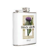 Schotland Schotse Thistle en Schots-Gaelic Toast Heupfles (Rechts)