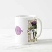 Schotland Schotse Thistle Gold Celtic Knots Koffiemok (Voorkant rechts)