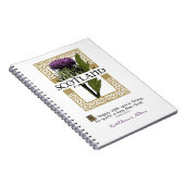 Schotland Schotse Thistle Gold Celtic Knots Name Notitieboek (Rechterzijde)