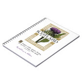 Schotland Schotse Thistle Gold Celtic Knots Name Notitieboek (Linkerzijde)
