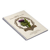 Schotland Schotse Thistle Gold Celtic Knots Notitieboek (Rechterzijde)