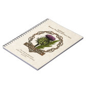 Schotland Schotse Thistle Gold Celtic Knots Notitieboek (Linkerzijde)