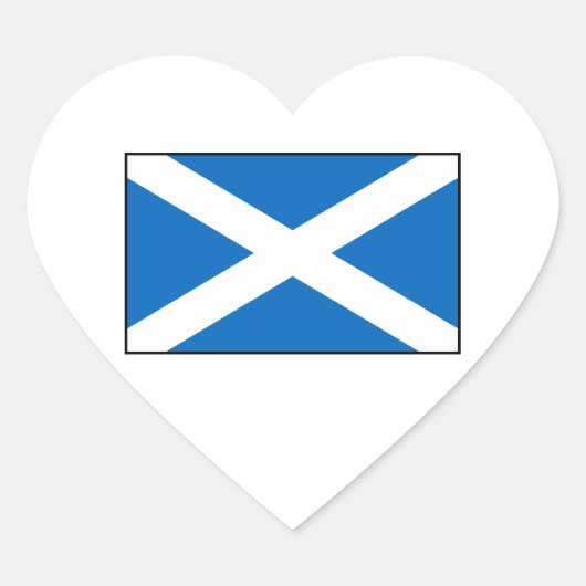 Schotland - Schotse vlag Hart Sticker (Voorkant)