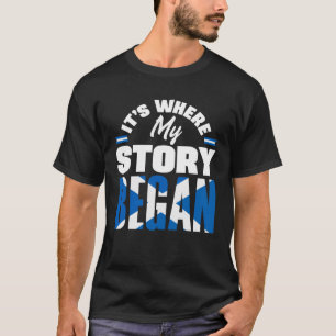 Schotland Schotse vlag is waar mijn verhaal T-shirt