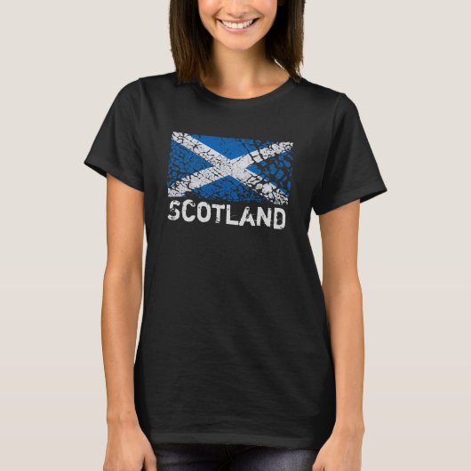 Schotland + Schotse vlag T-shirt (Voorkant)